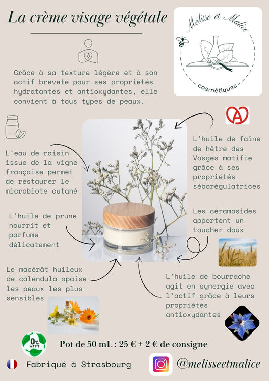 La crème visage végétale